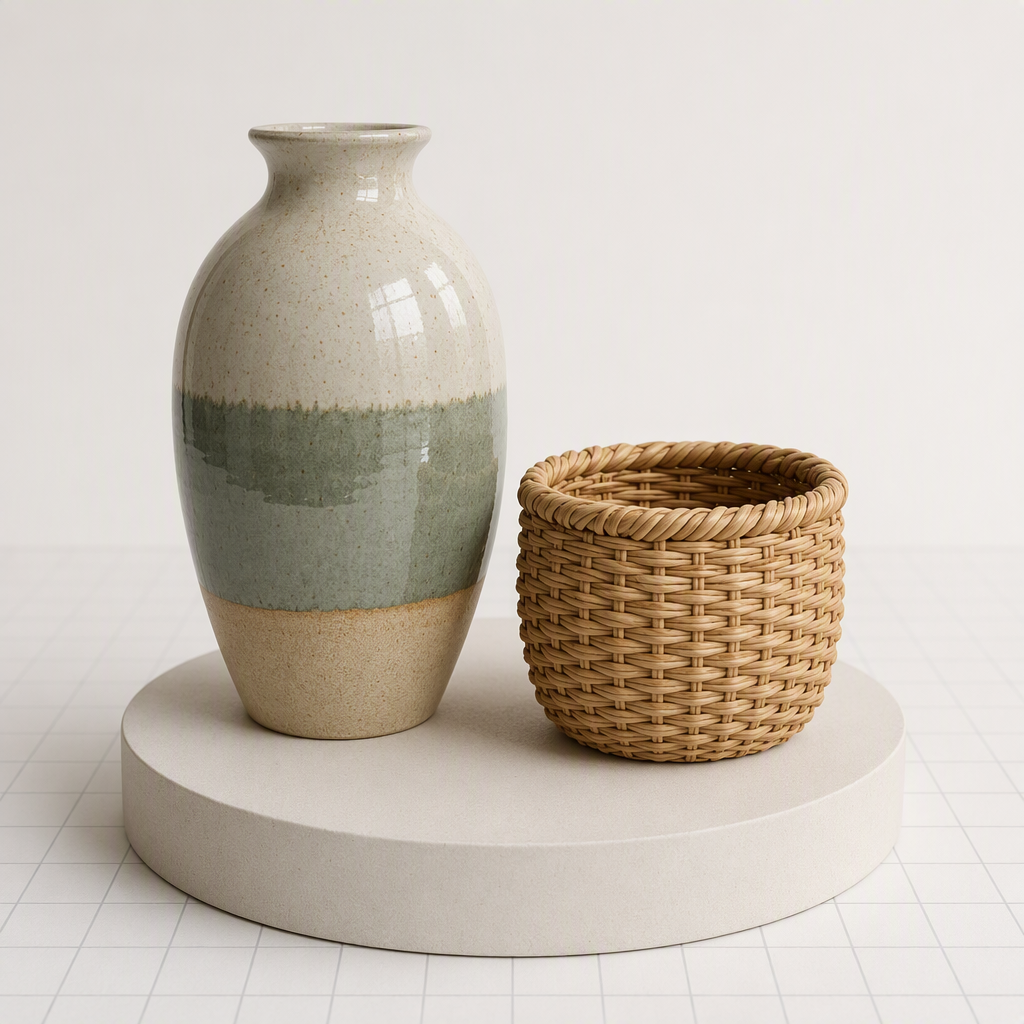 Textured 3D model ready to export as GLB